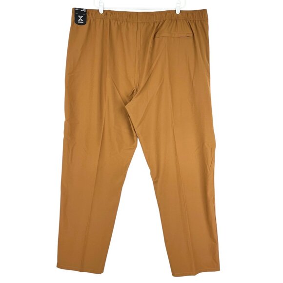 NWT Xersion Men's Pull-on Woven Loose Fit Stretch Brown Pants Big/Tall Size 4XLT - Picture 2 of 10